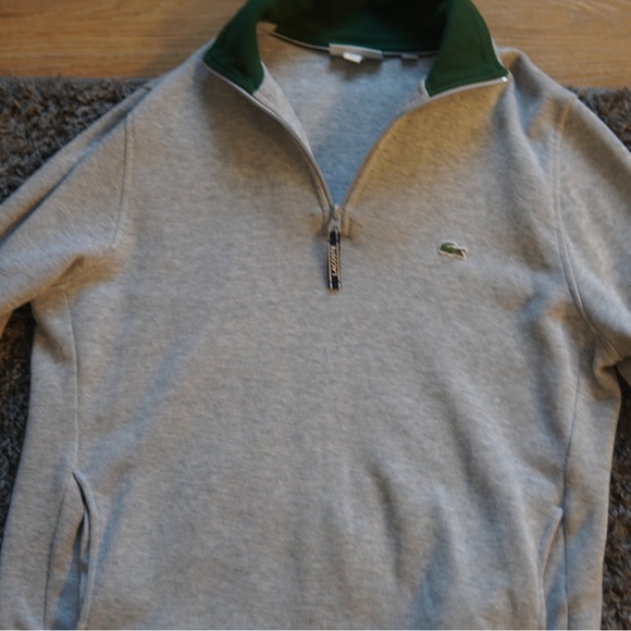 Lacoste🐊 Mens 1/4 Zip Sweatshirt - Picture 3 of 4